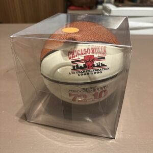 Vintage Chicago Bulls Mini Ball Champions 72-10 Best Record Rare Collectible